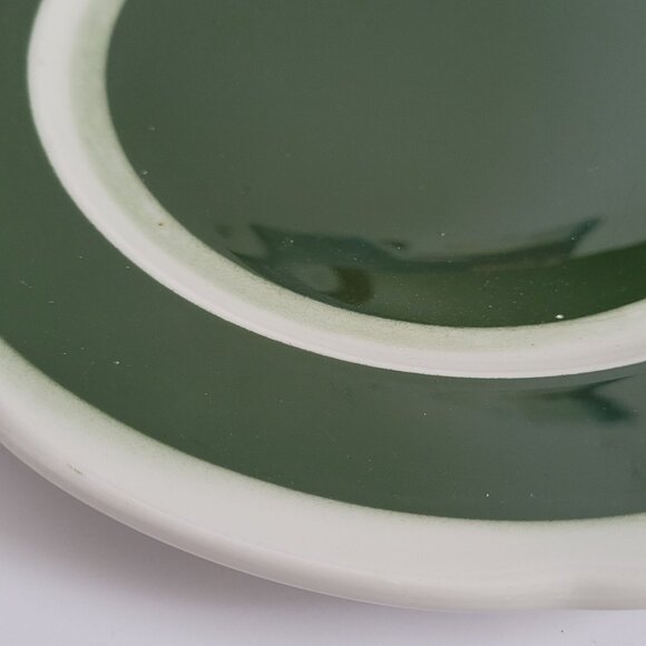 Jackson Custom China Green & White Platter 10" - Picture 2 of 5
